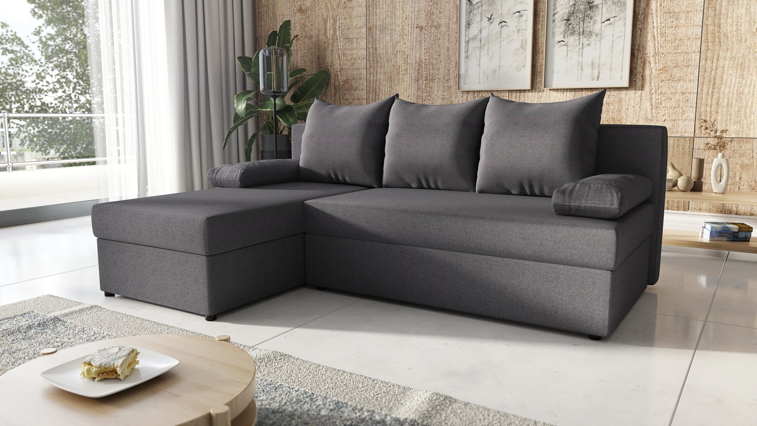 Kampinė Sofa - lova DIVA