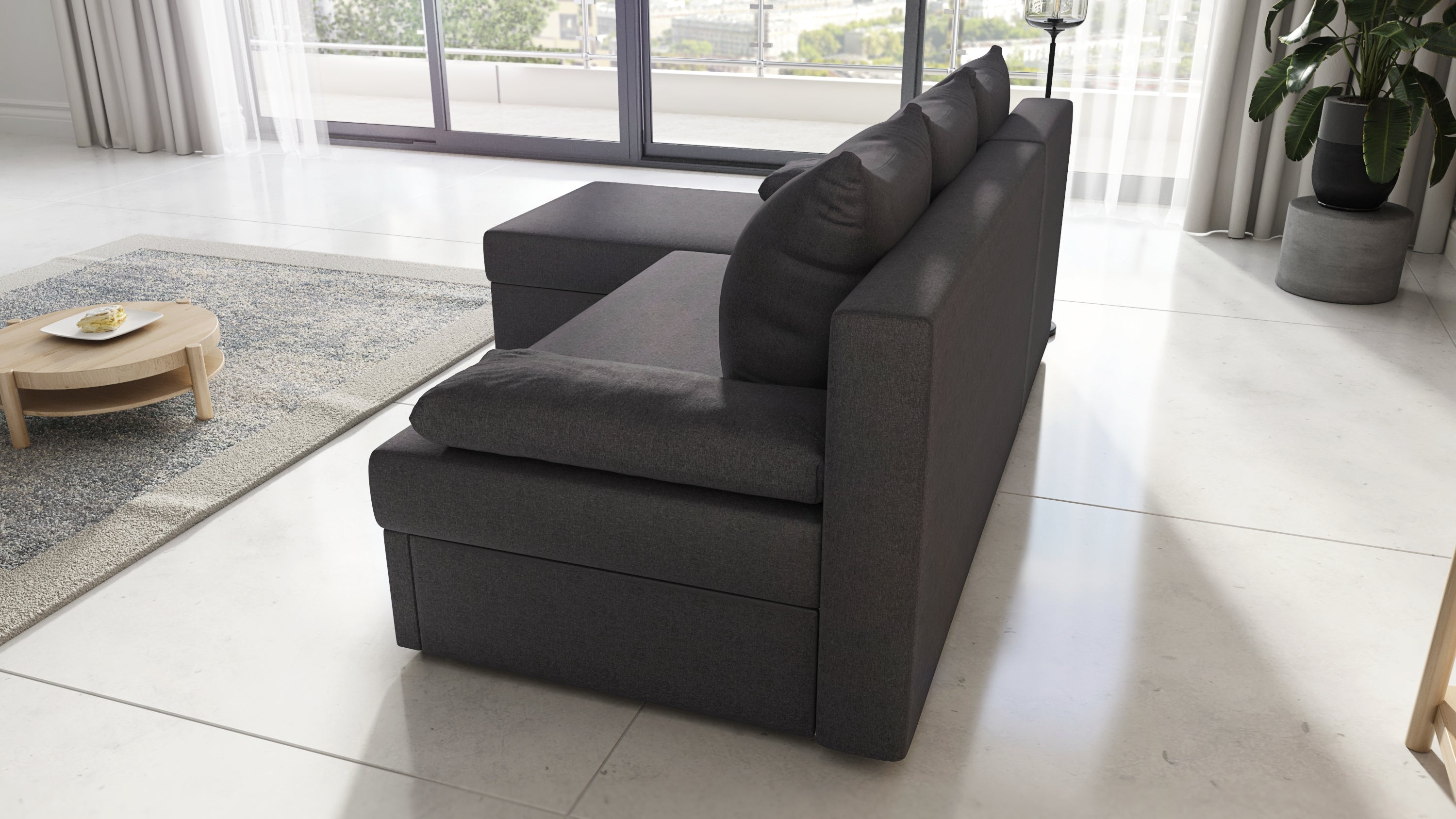 Kampinė Sofa - lova DIVA