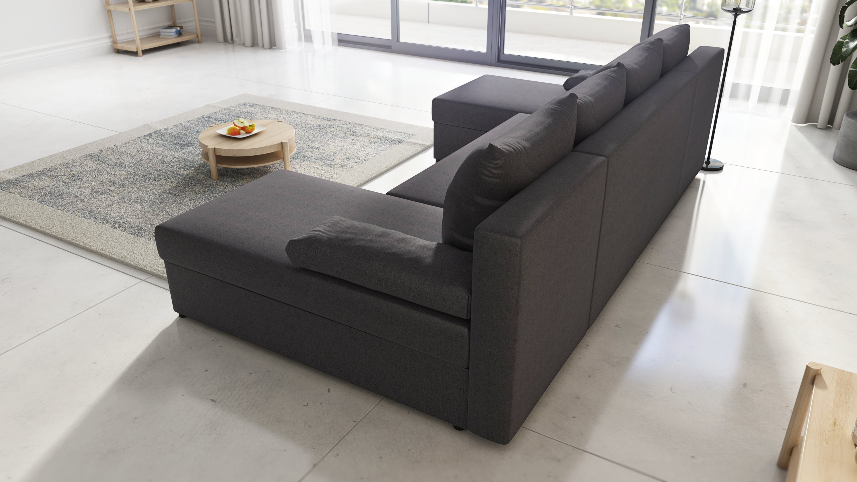 Kampinė Sofa - lova DIVA U