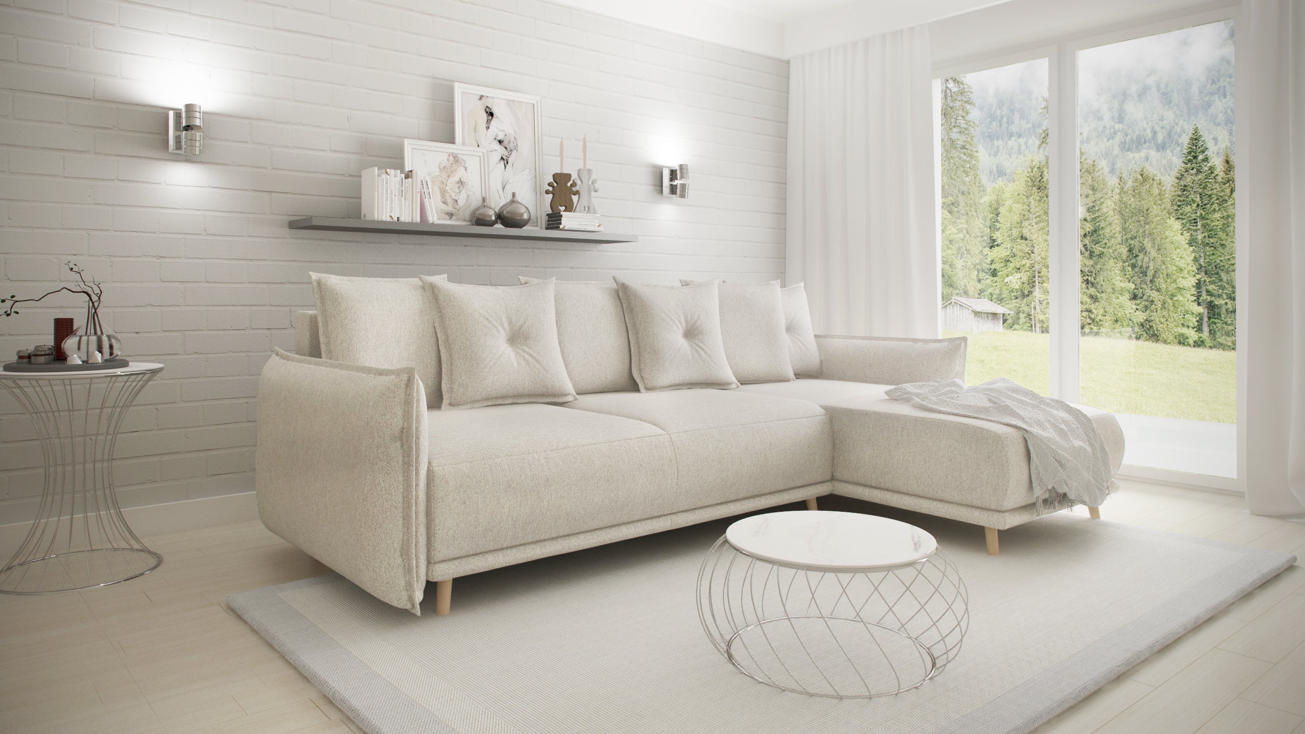 Kampinė miegama sofa GALA