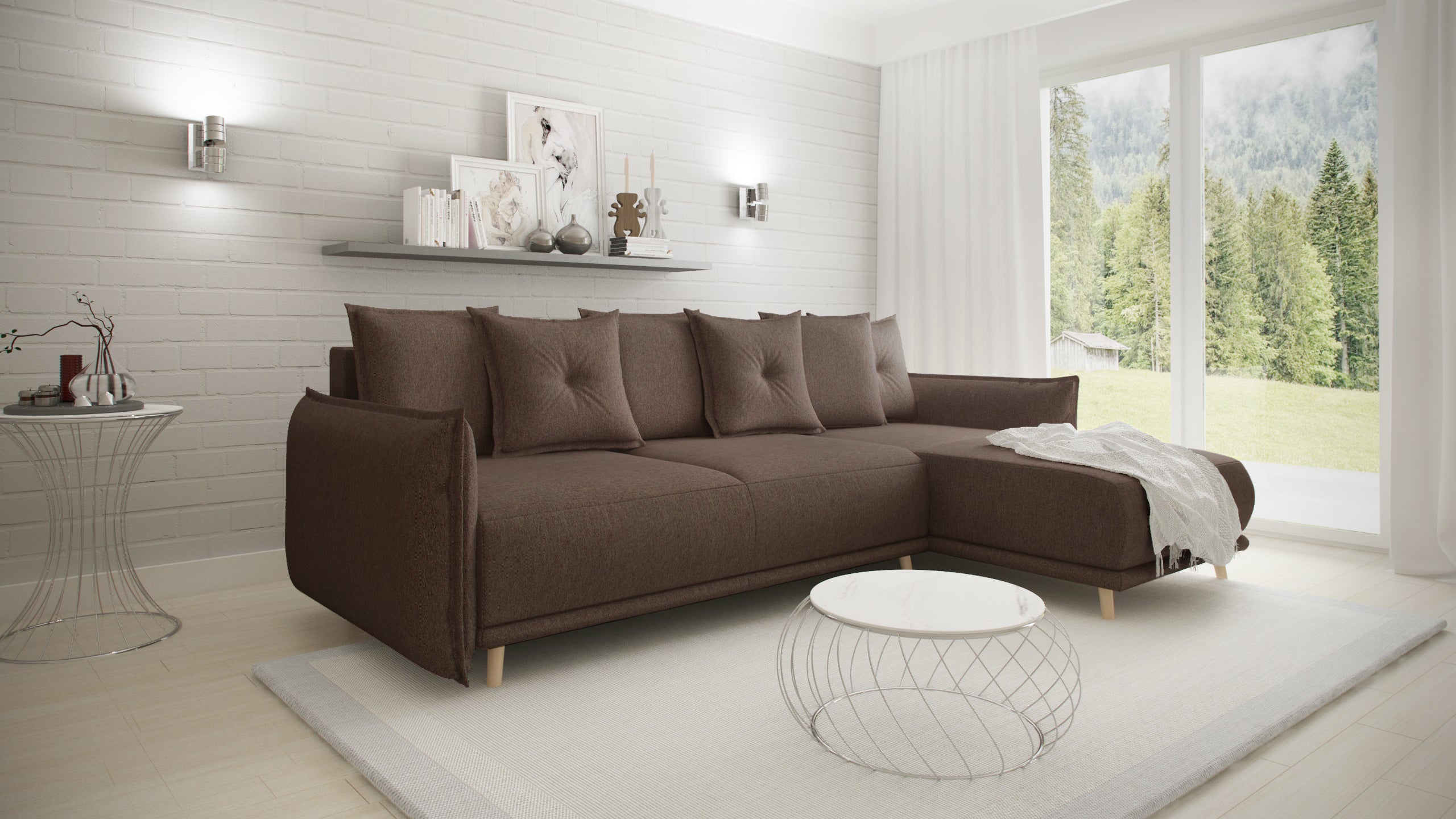 Kampinė miegama sofa GALA