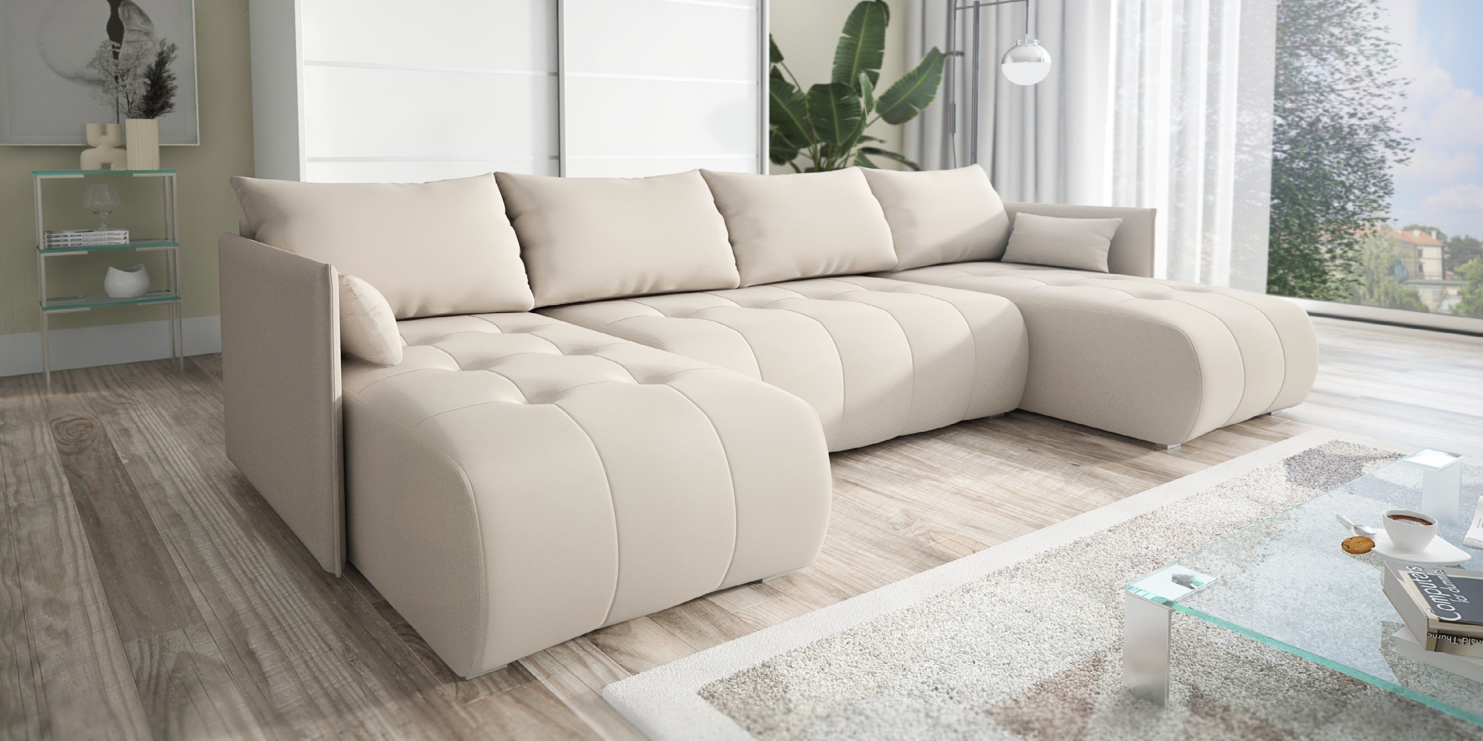 Kampinė Sofa - lova URBAN U