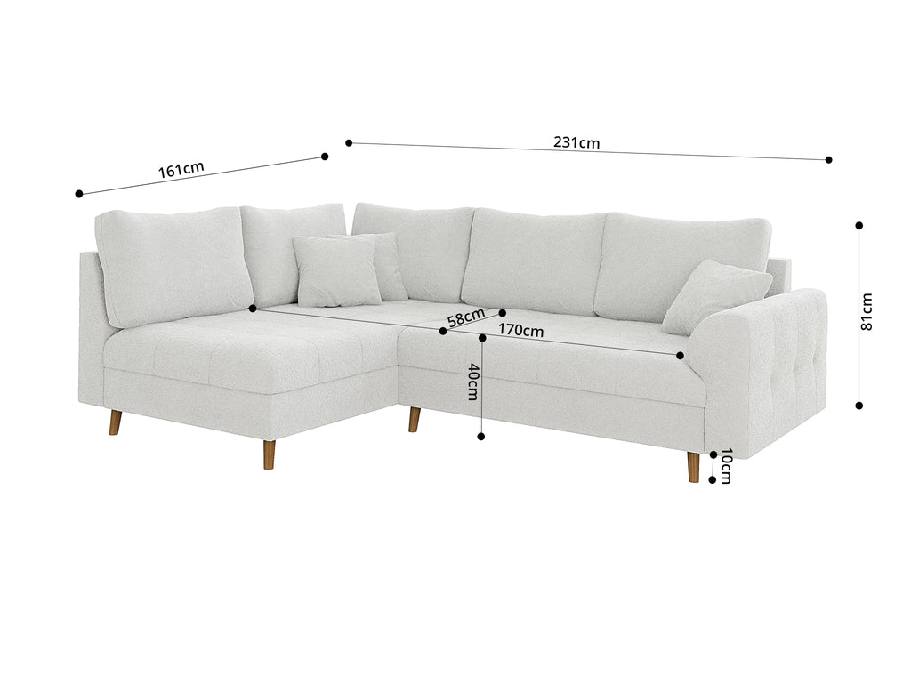 Kampinė sofa ARIELLA L