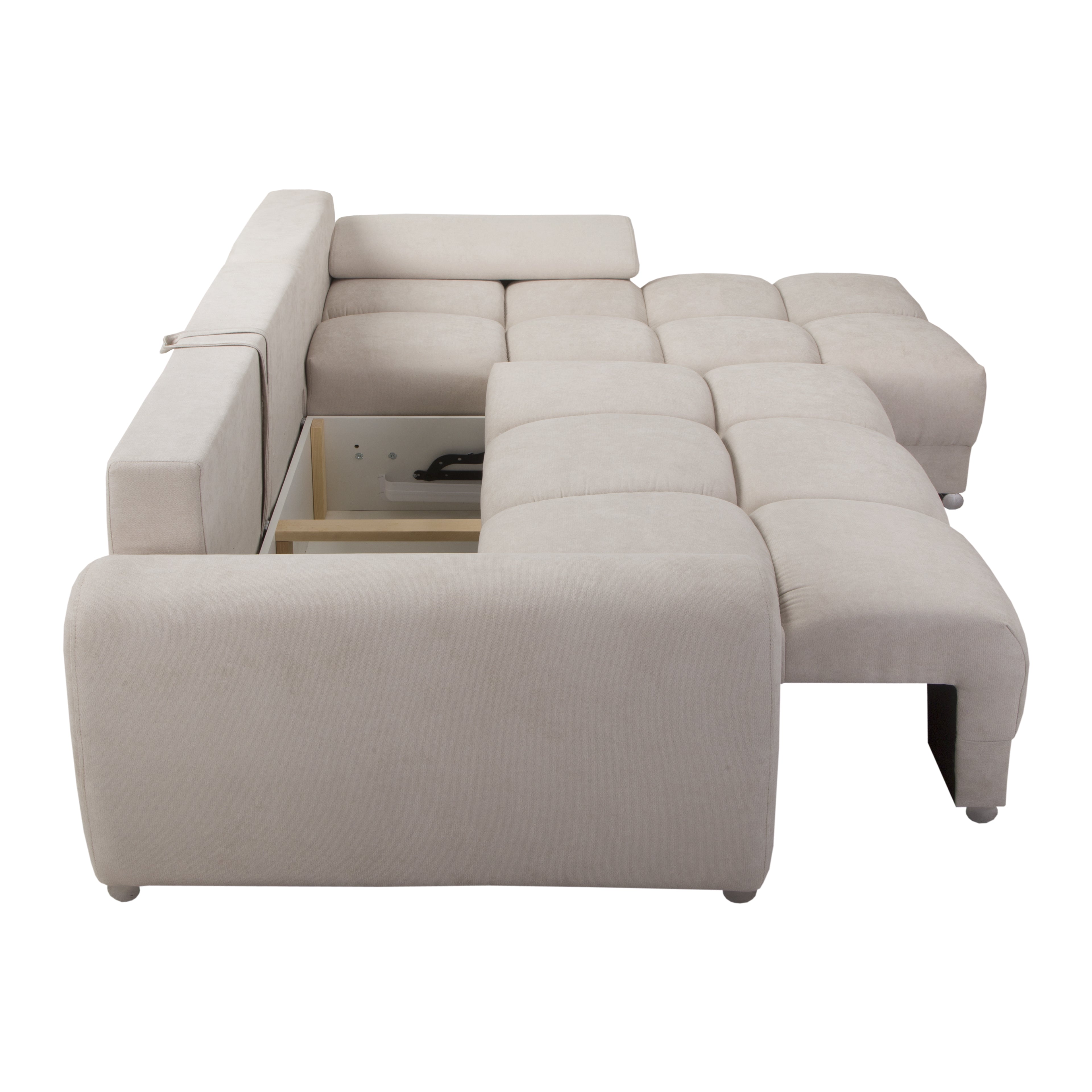 Kampinė sofa - lova AZURIS L+