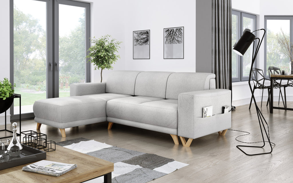 Kampinė miegama sofa BELLA CABLO