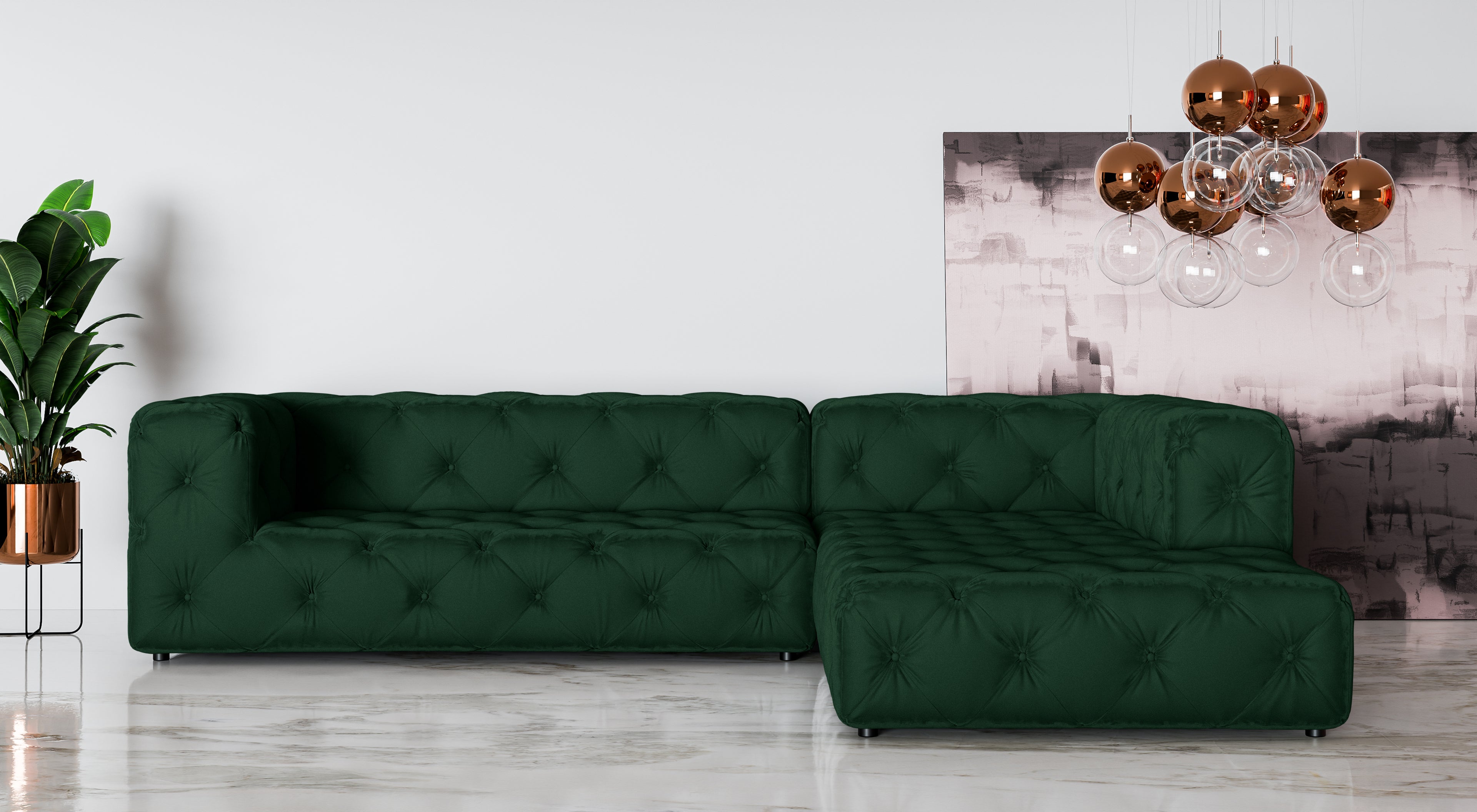 Kampinė Sofa FRESKA L