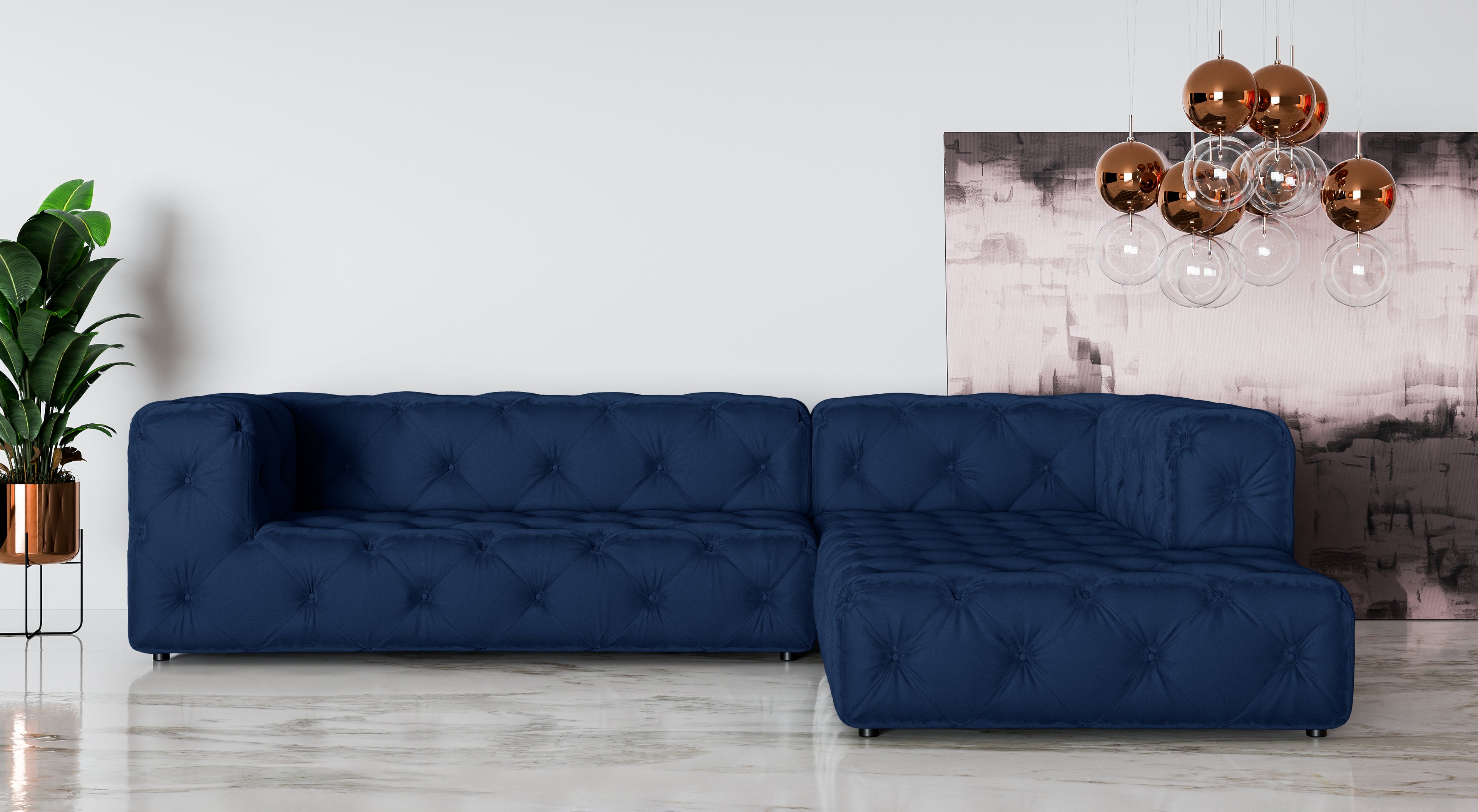Kampinė Sofa FRESKA L