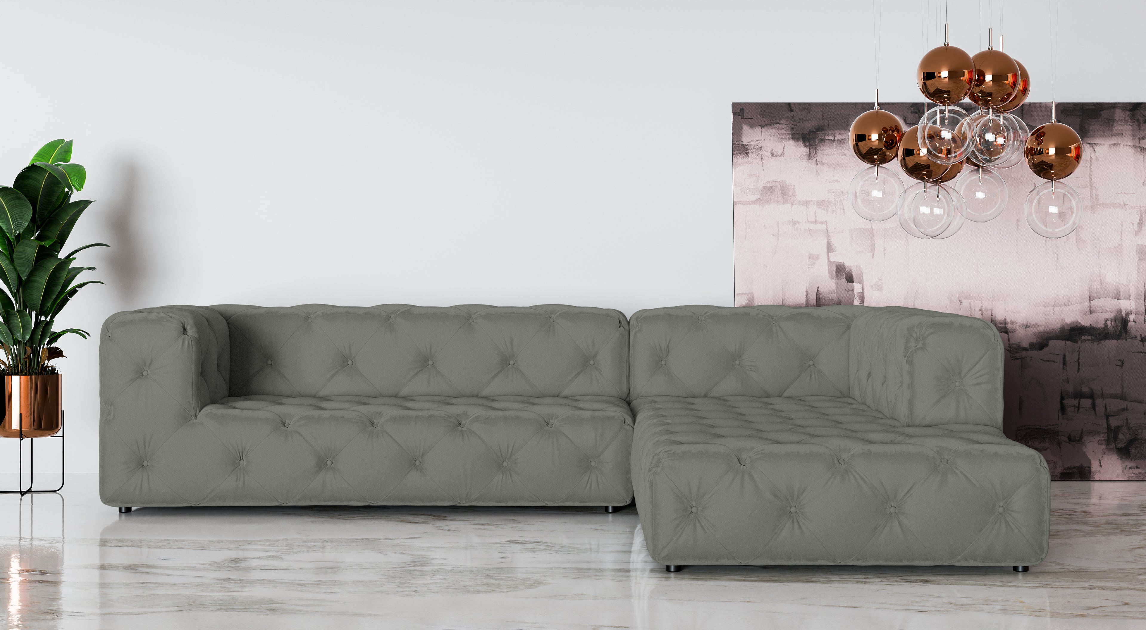 Kampinė Sofa FRESKA L