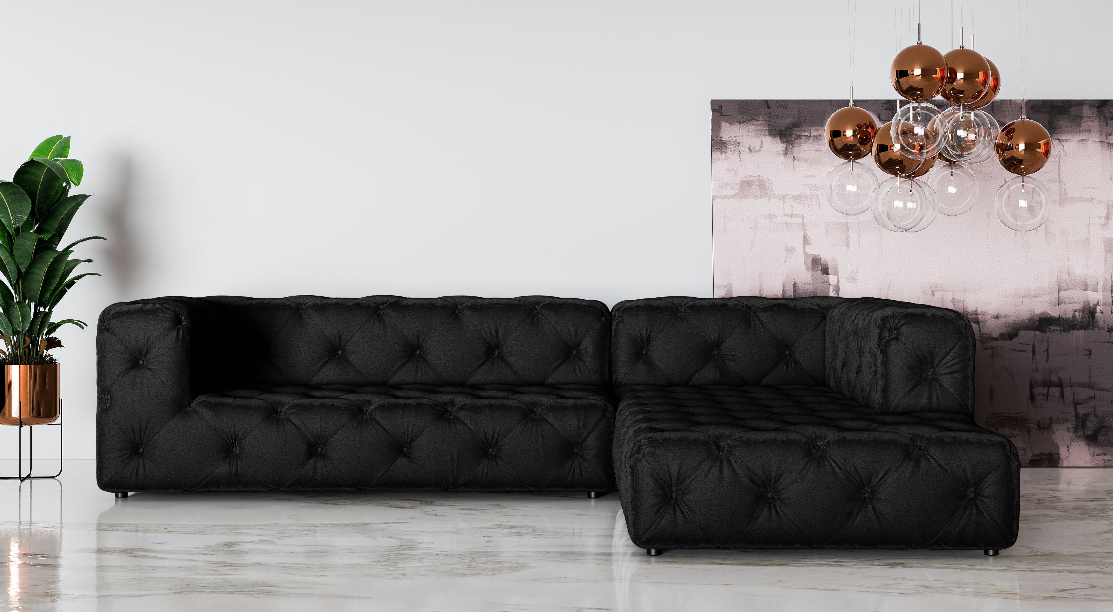 Kampinė Sofa FRESKA L