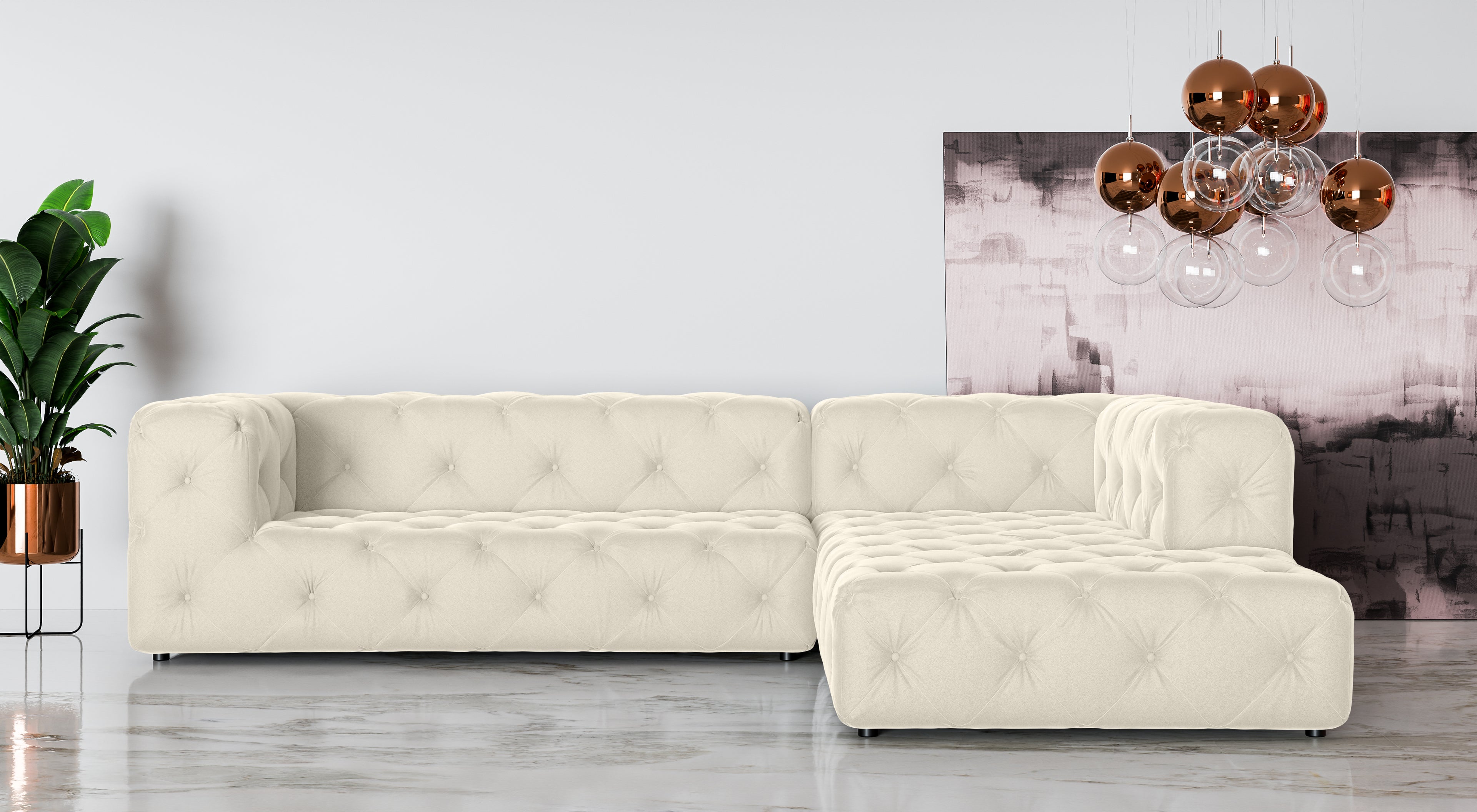 Kampinė Sofa FRESKA L
