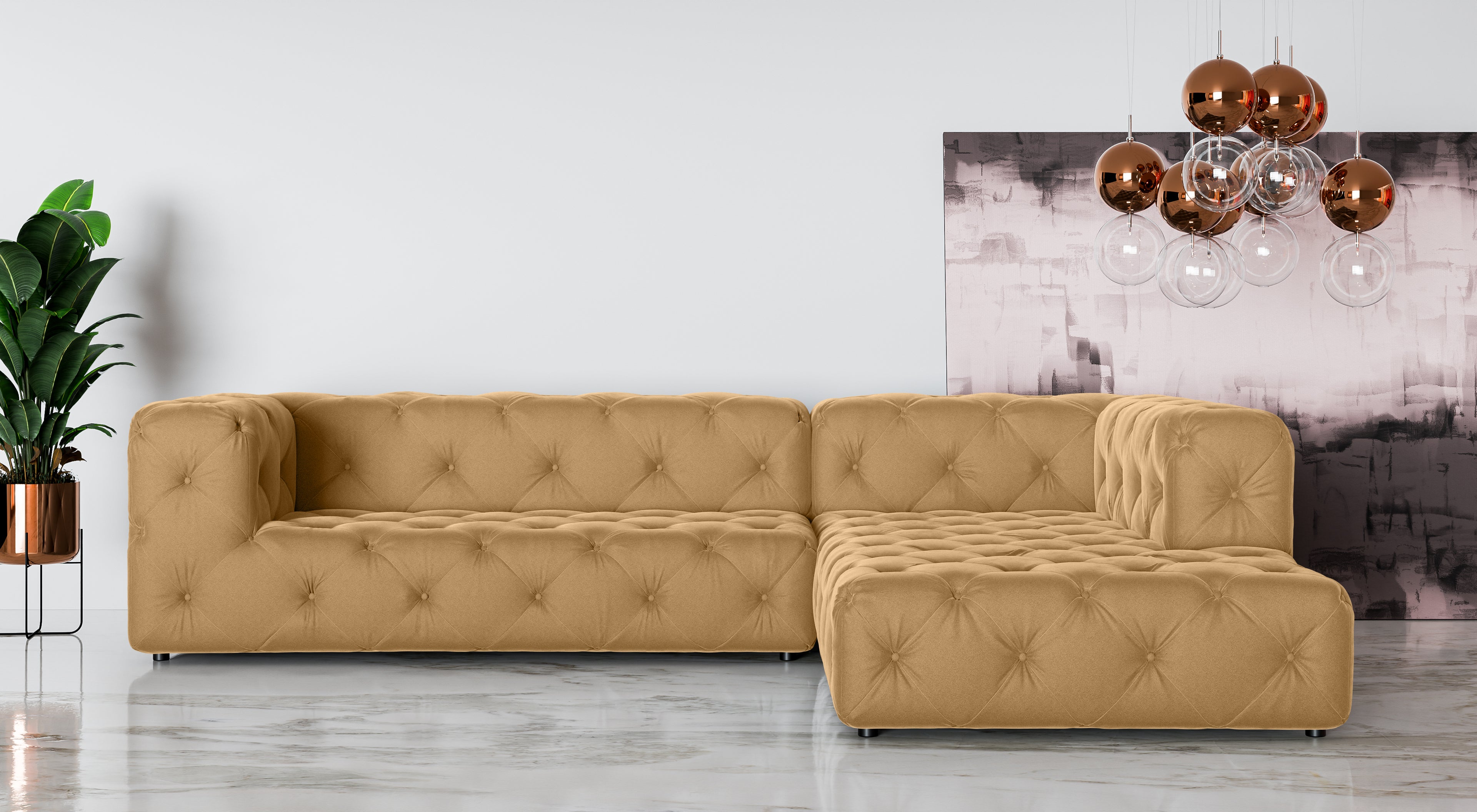 Kampinė Sofa FRESKA L