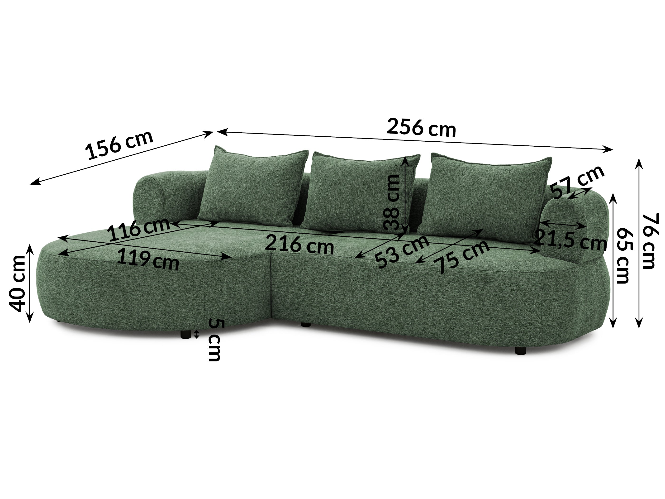 Kampinė sofa FERRO