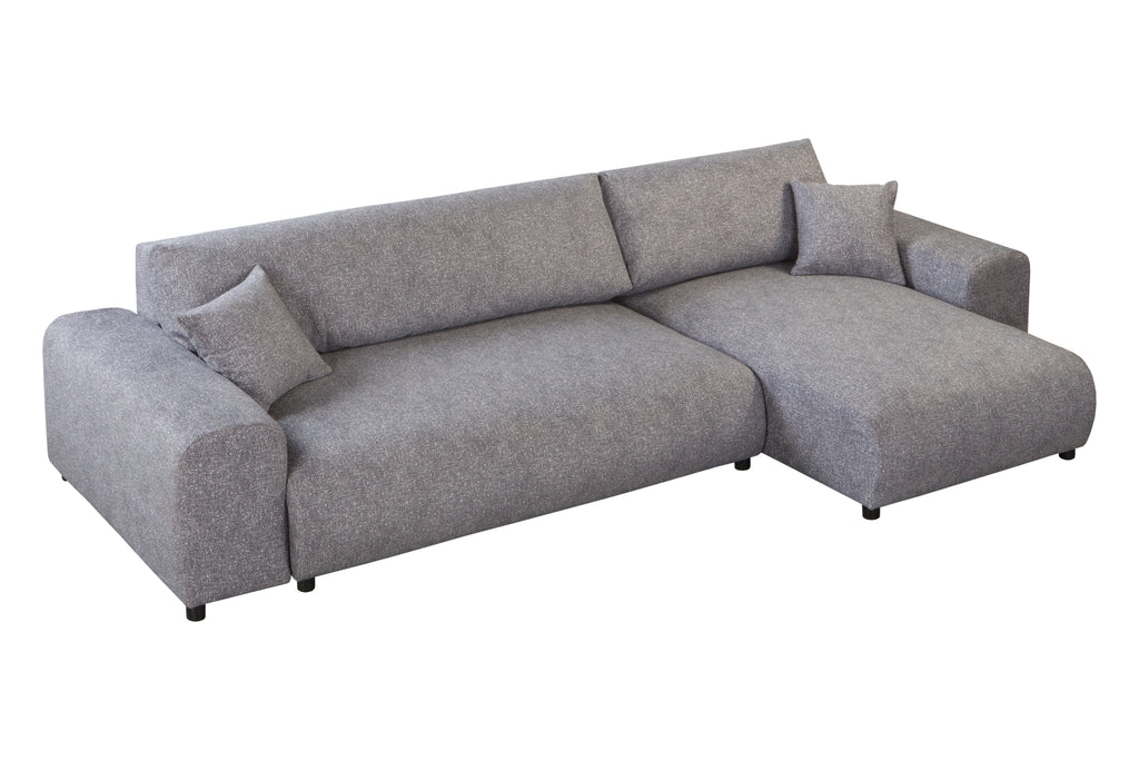 Kampinė miegama sofa JUSTINA BLUR