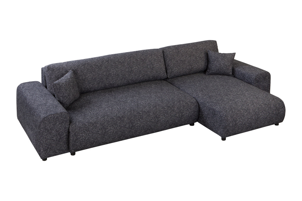 Kampinė miegama sofa JUSTINA BLUR