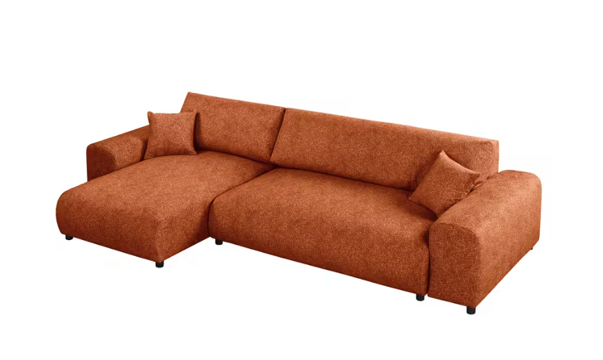 Kampinė miegama sofa JUSTINA BLUR
