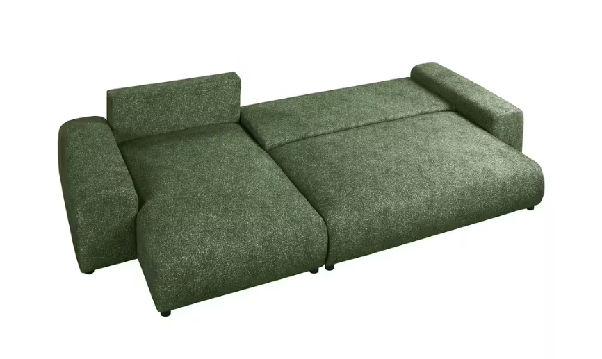 Kampinė miegama sofa JUSTINA BLUR