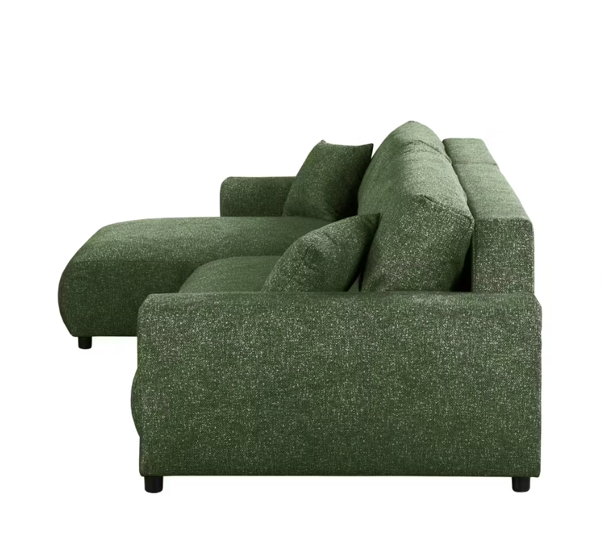 Kampinė miegama sofa JUSTINA BLUR