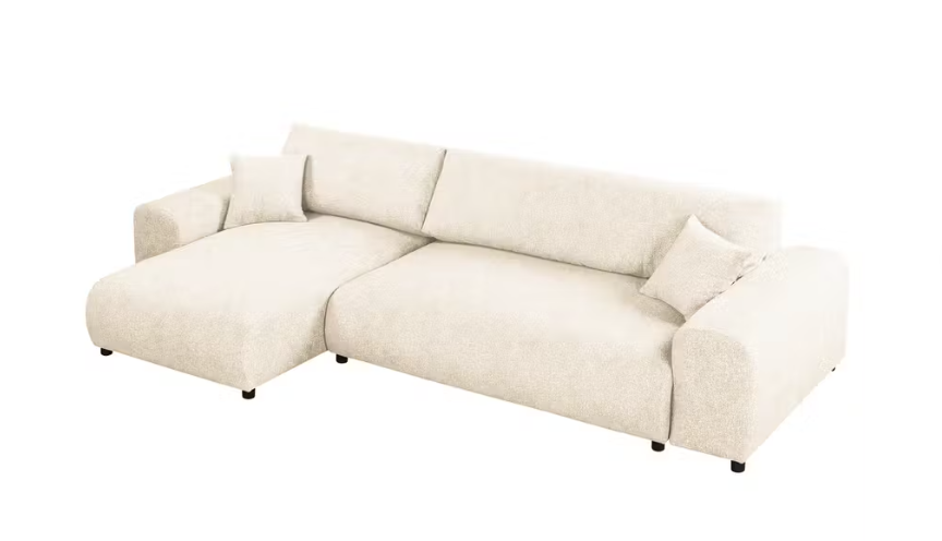 Kampinė miegama sofa JUSTINA BLUR