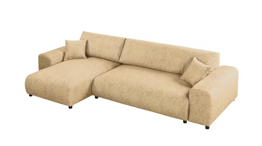 Kampinė miegama sofa JUSTINA BLUR