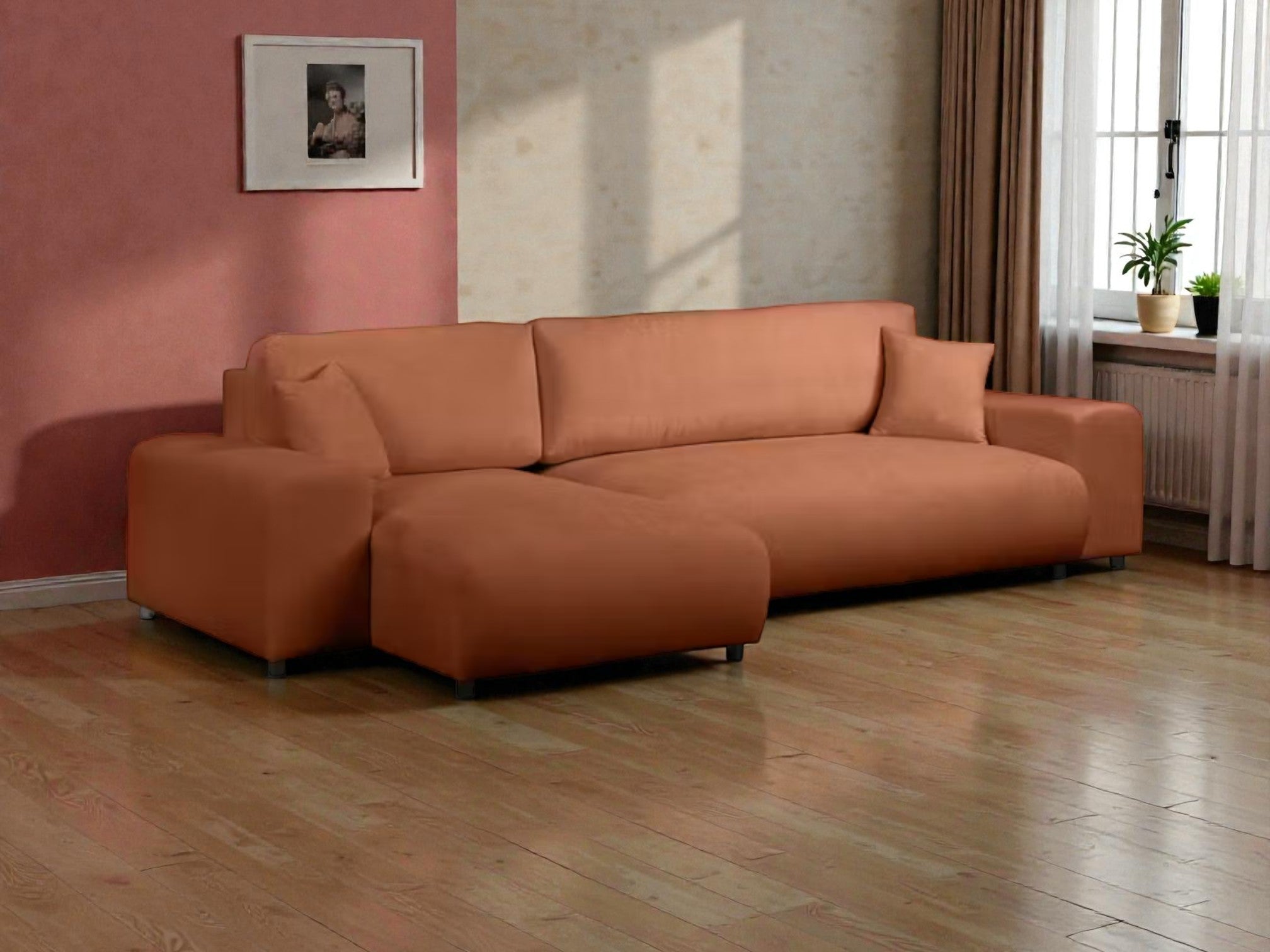Kampinė miegama sofa JUSTINA SICURO