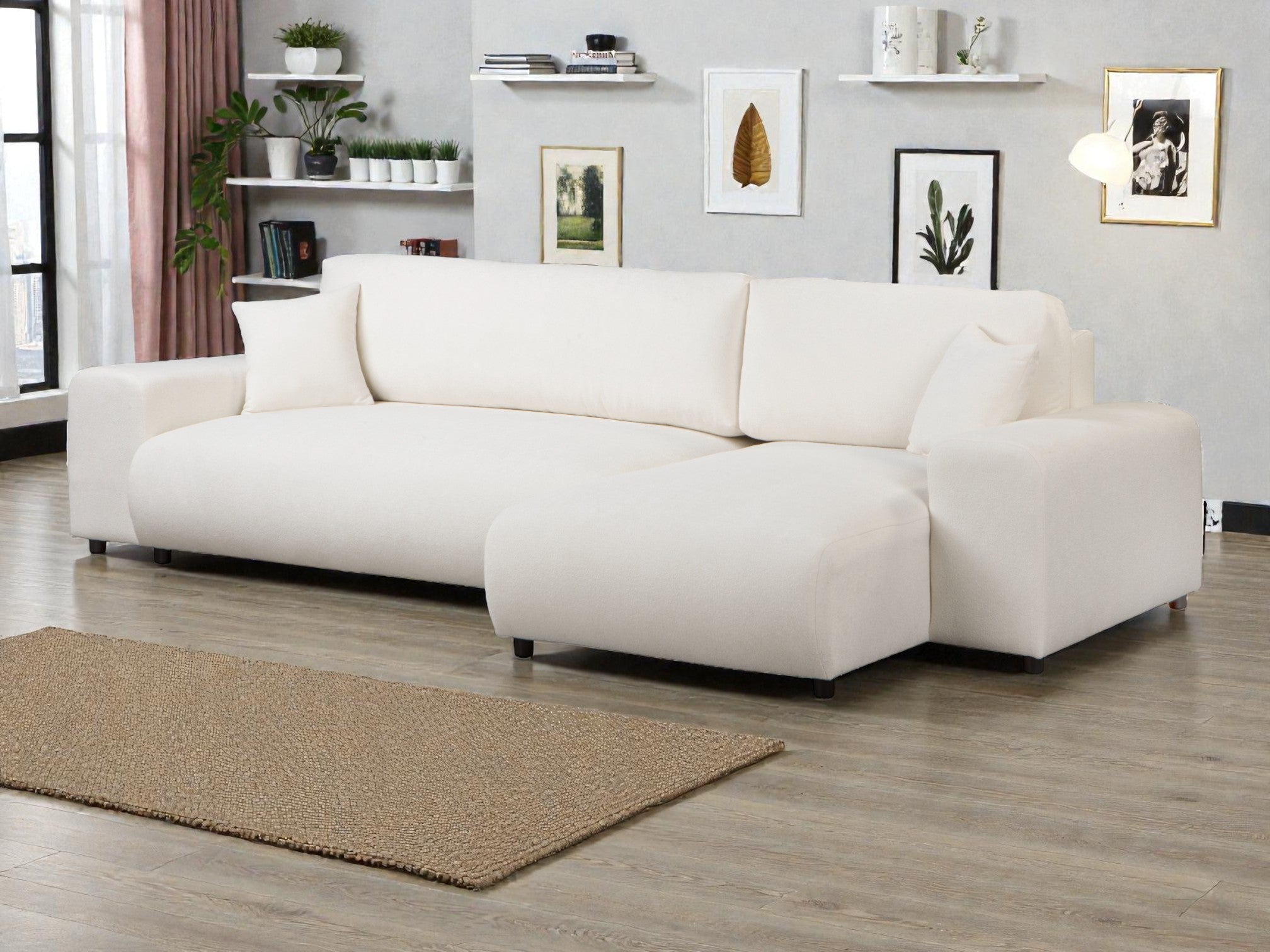 Kampinė miegama sofa JUSTINA SICURO