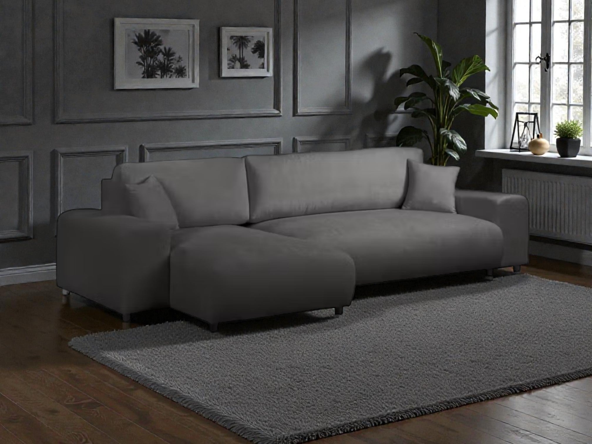 Kampinė miegama sofa JUSTINA SICURO
