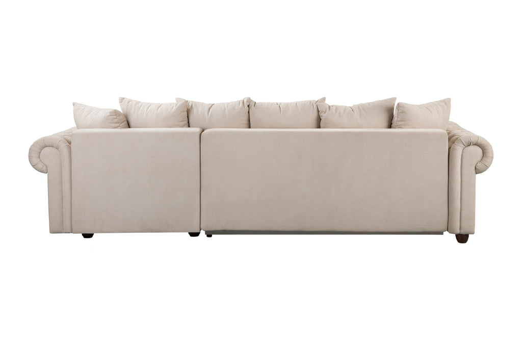 Kampinė miegama sofa LEIČESTERIS L
