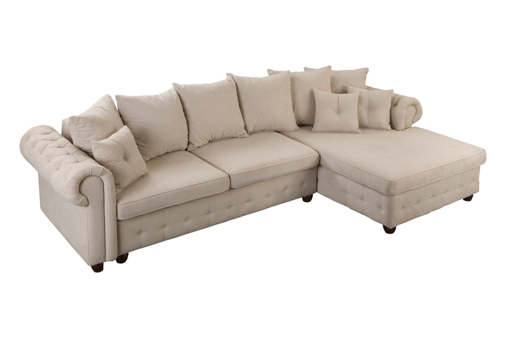 Kampinė miegama sofa LEIČESTERIS L