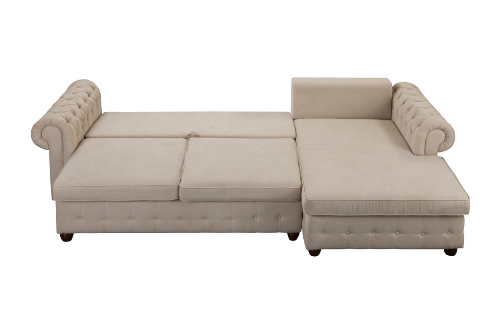 Kampinė miegama sofa LEIČESTERIS L