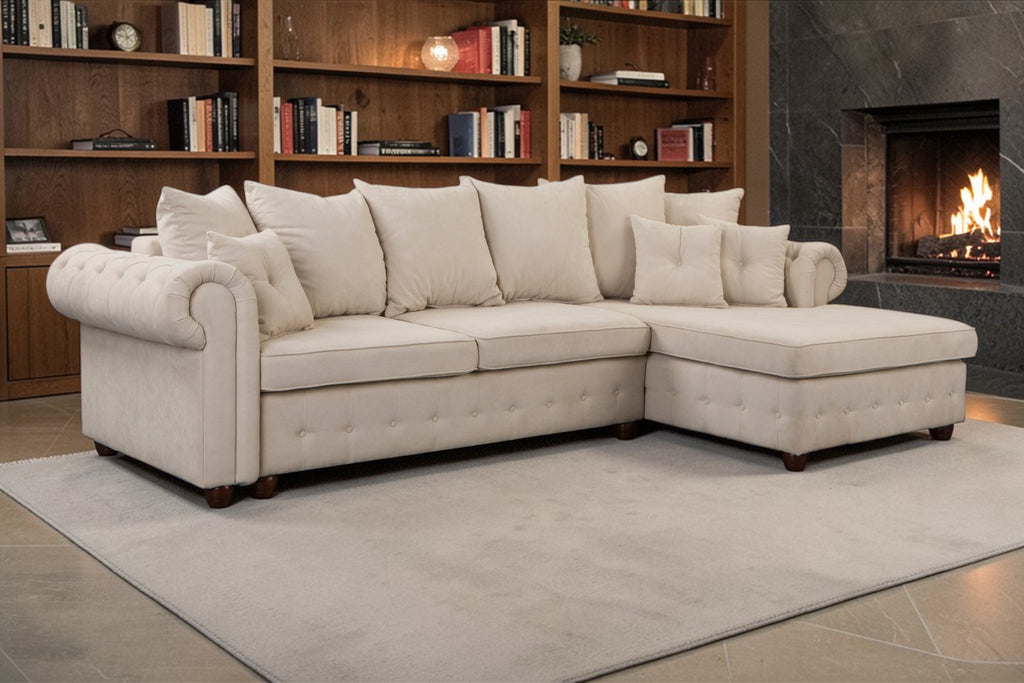 Kampinė miegama sofa LEIČESTERIS L