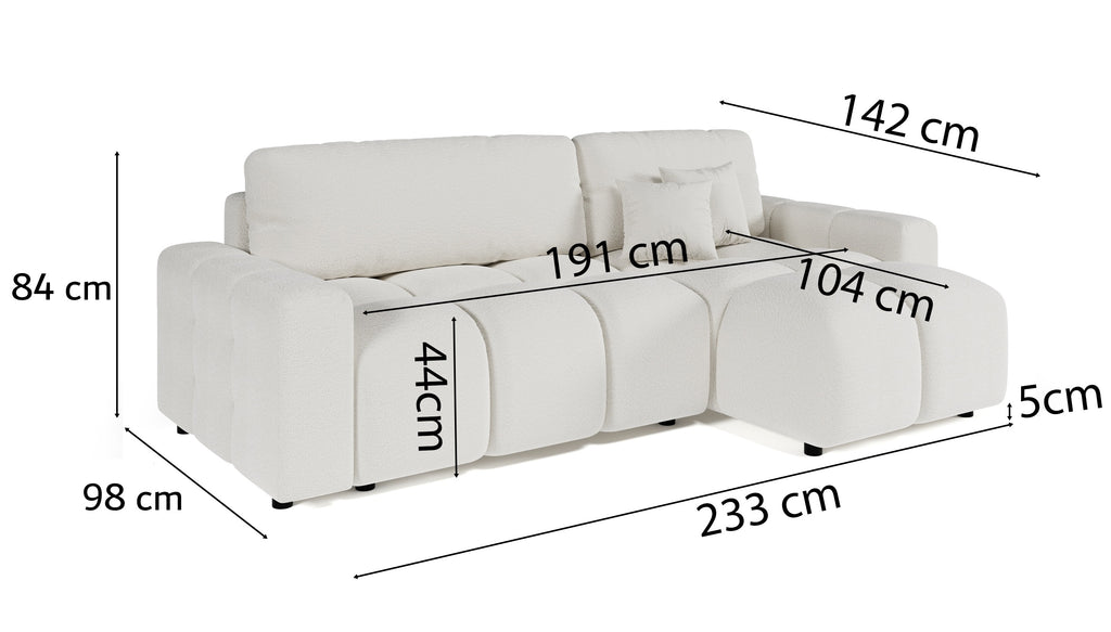 Kampinė miegama sofa LUKIS