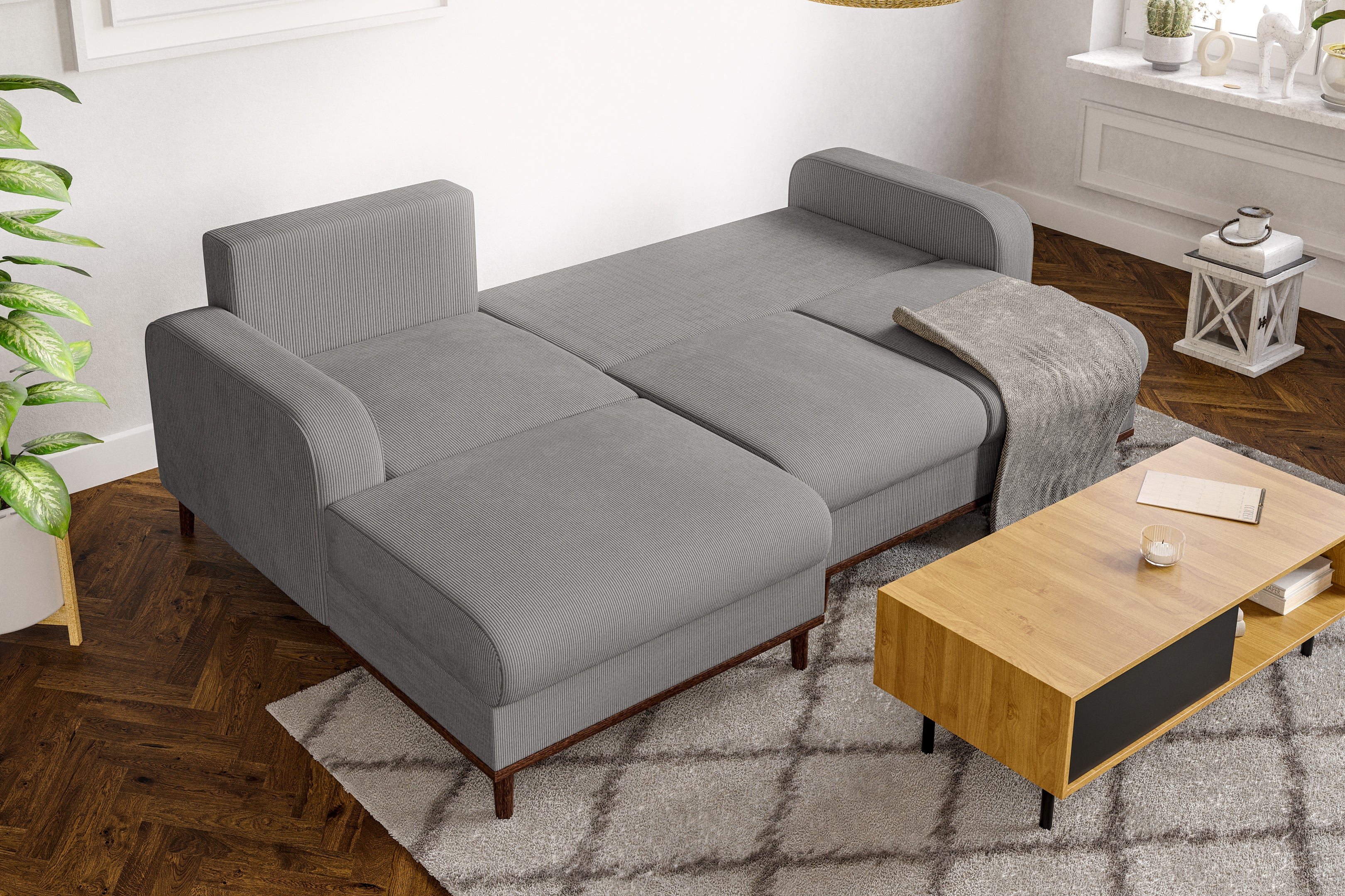 Kampinė sofa lova BEATA L