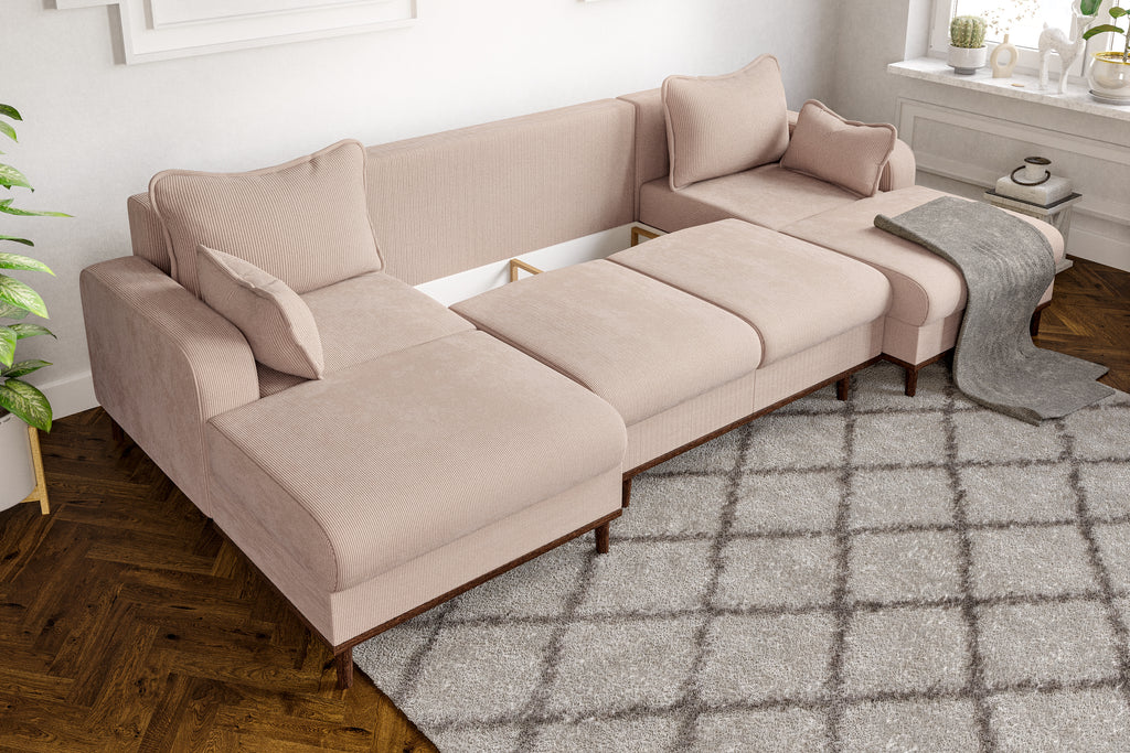 Kampinė sofa lova  BEATA LUX U