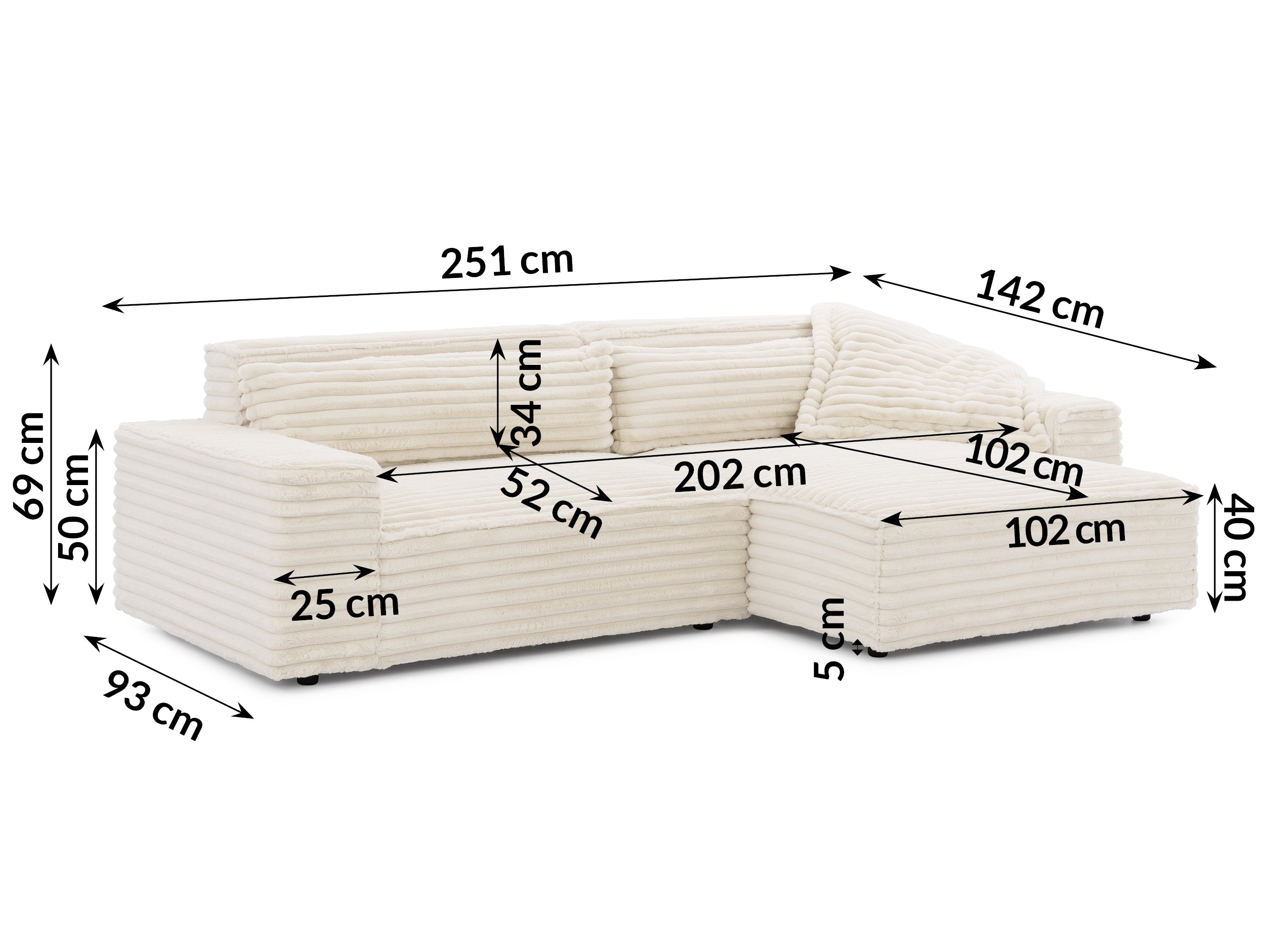 Kampinė sofa KURDUROJUS VITO