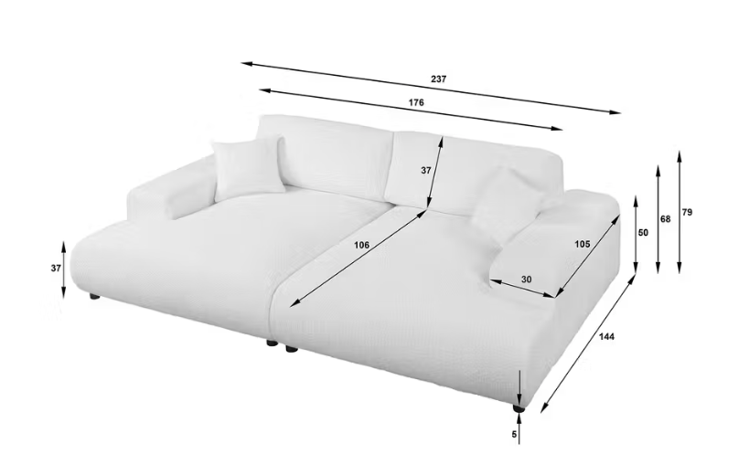 Sofa HUDSONAS CORAL