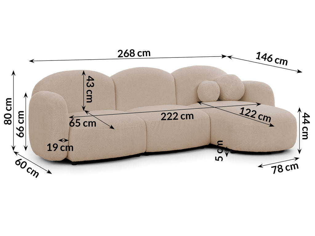 Kampinė sofa ORBIT