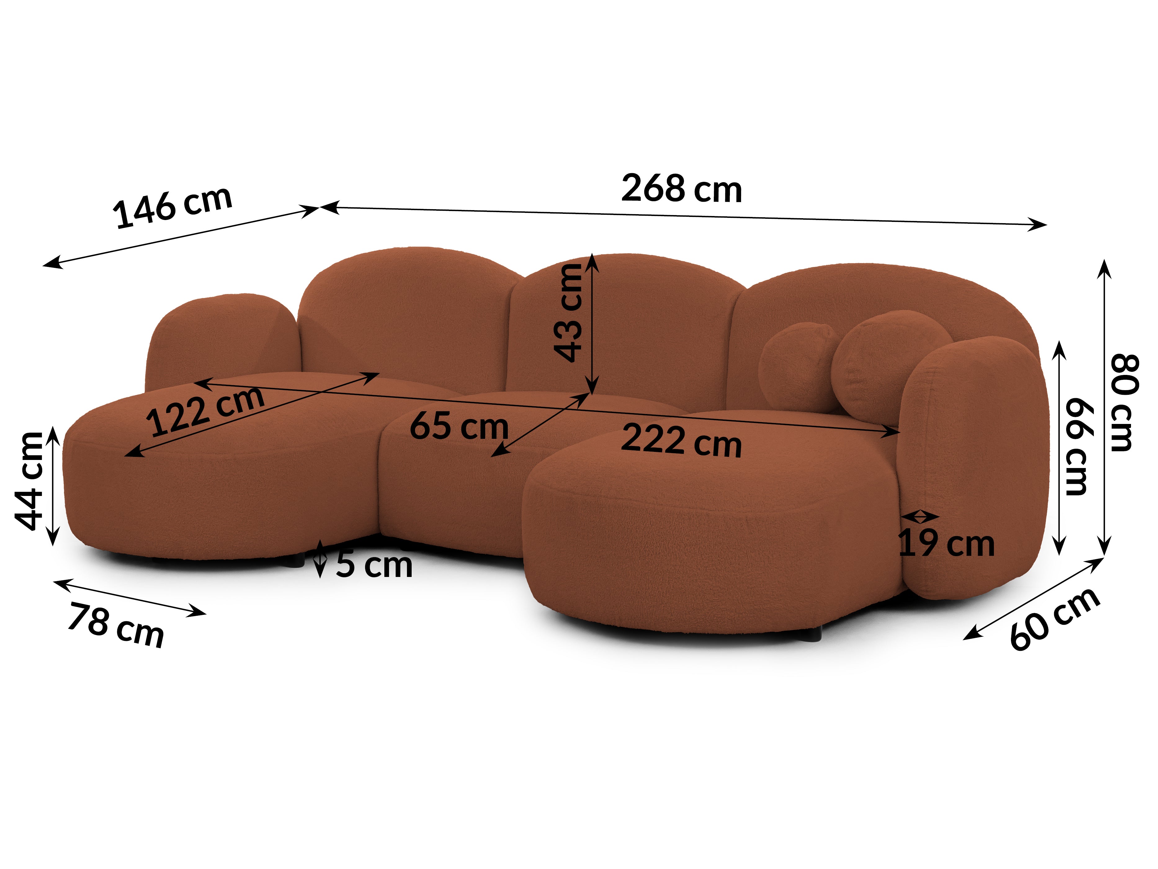 Kampinė sofa ORBIT