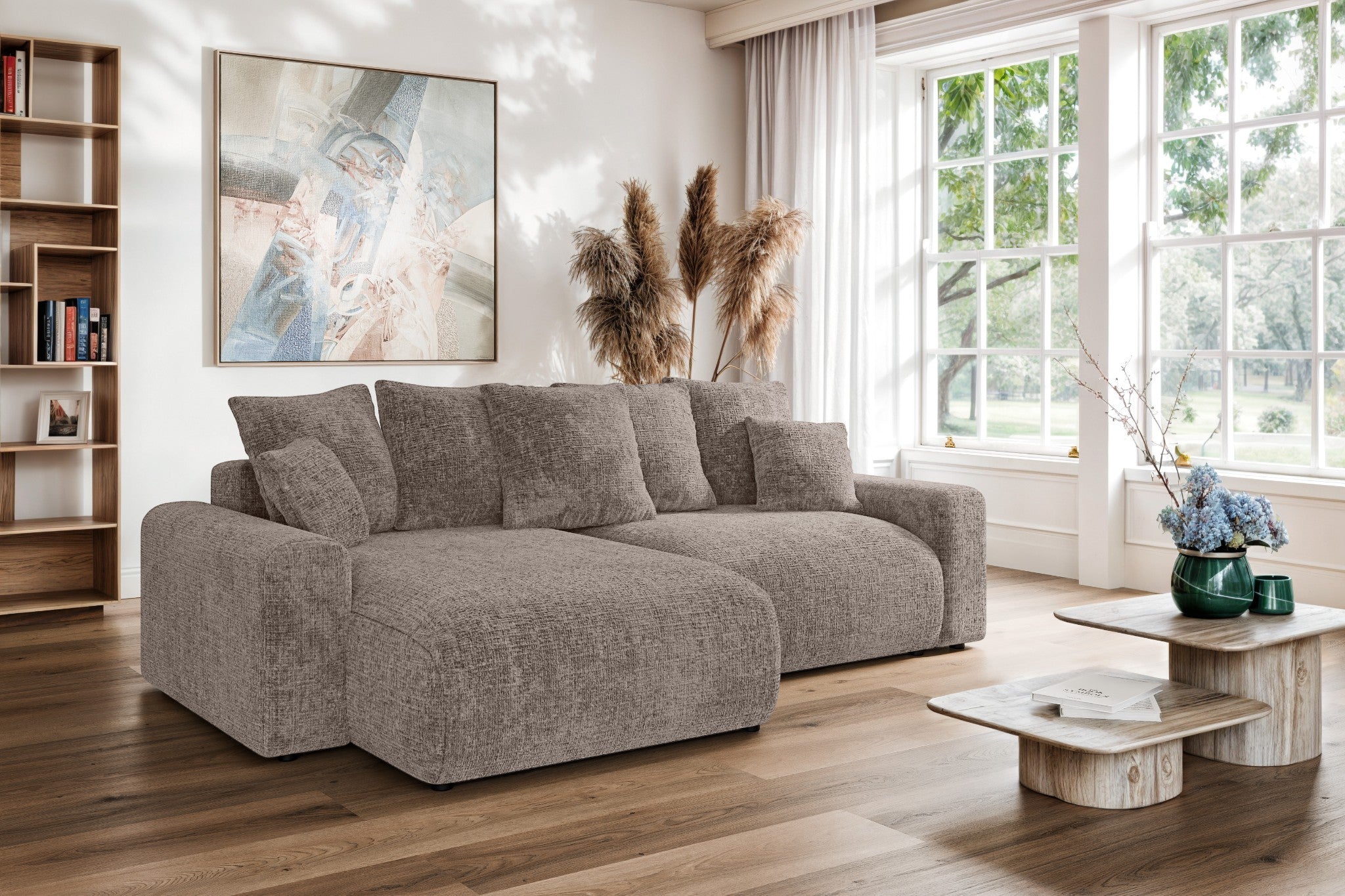 Kampinė sofa  lova LUMINA Small  L Cremona