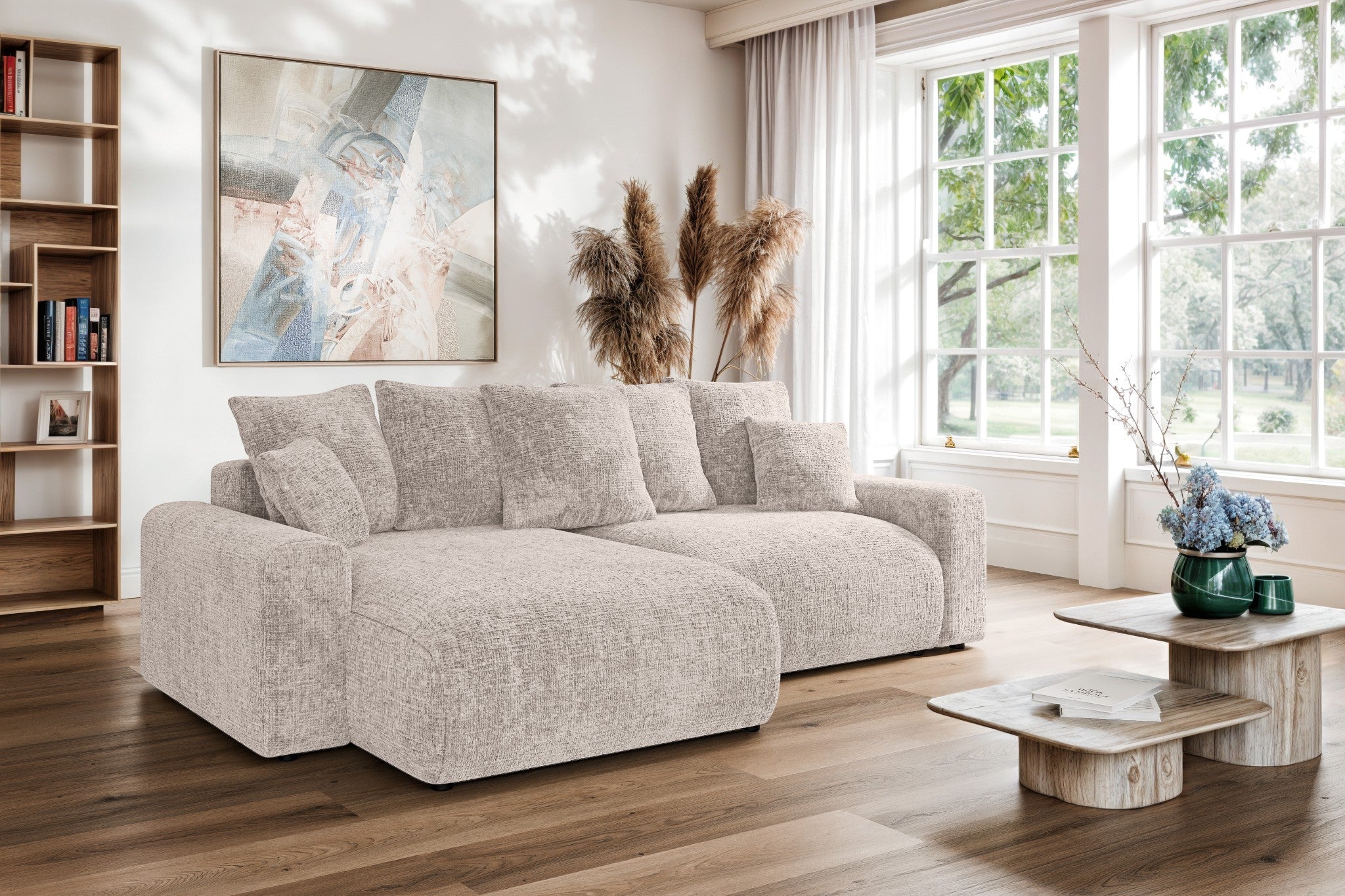 Kampinė sofa  lova LUMINA Small  L Cremona