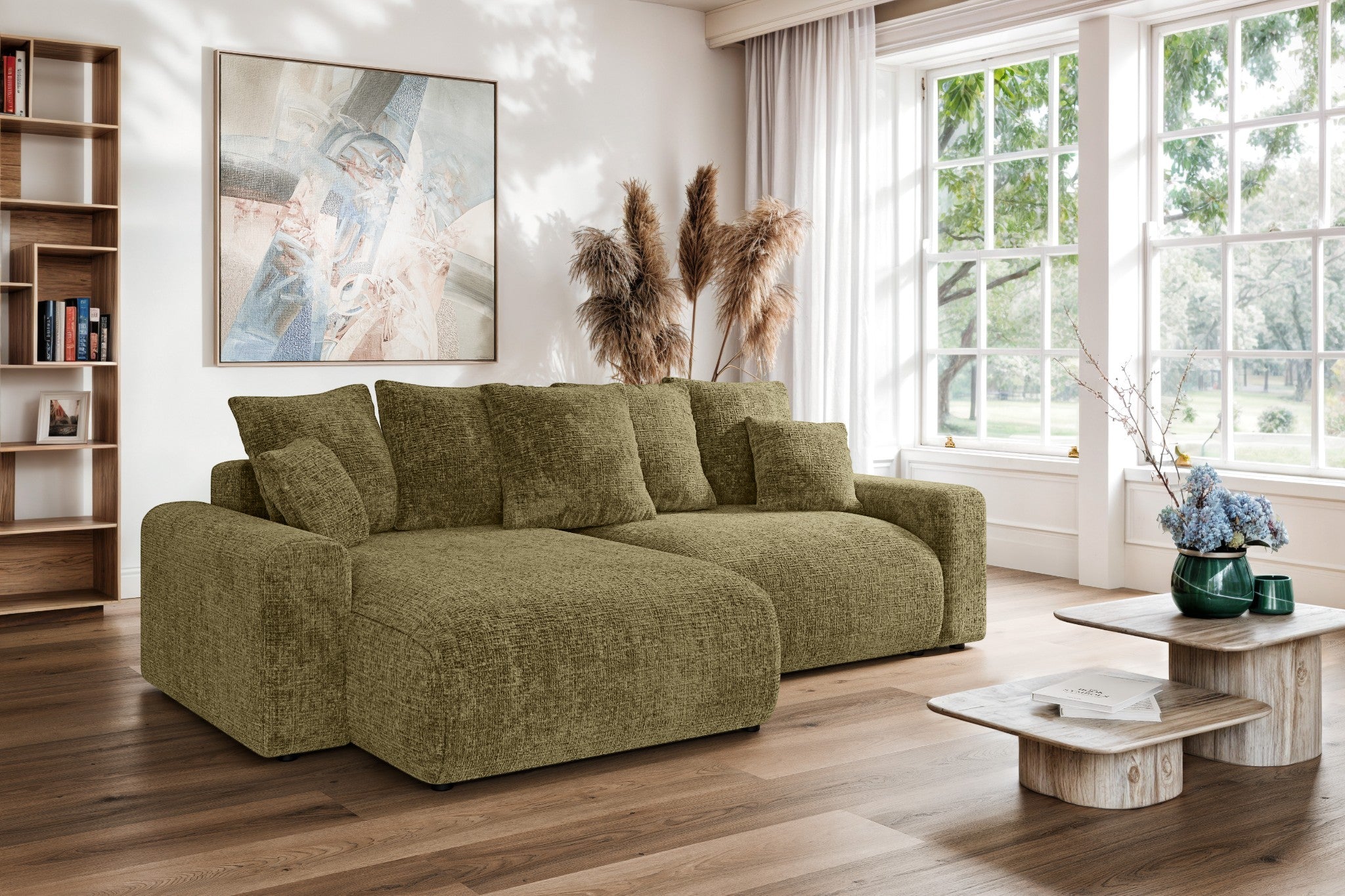 Kampinė sofa  lova LUMINA Small  L Cremona