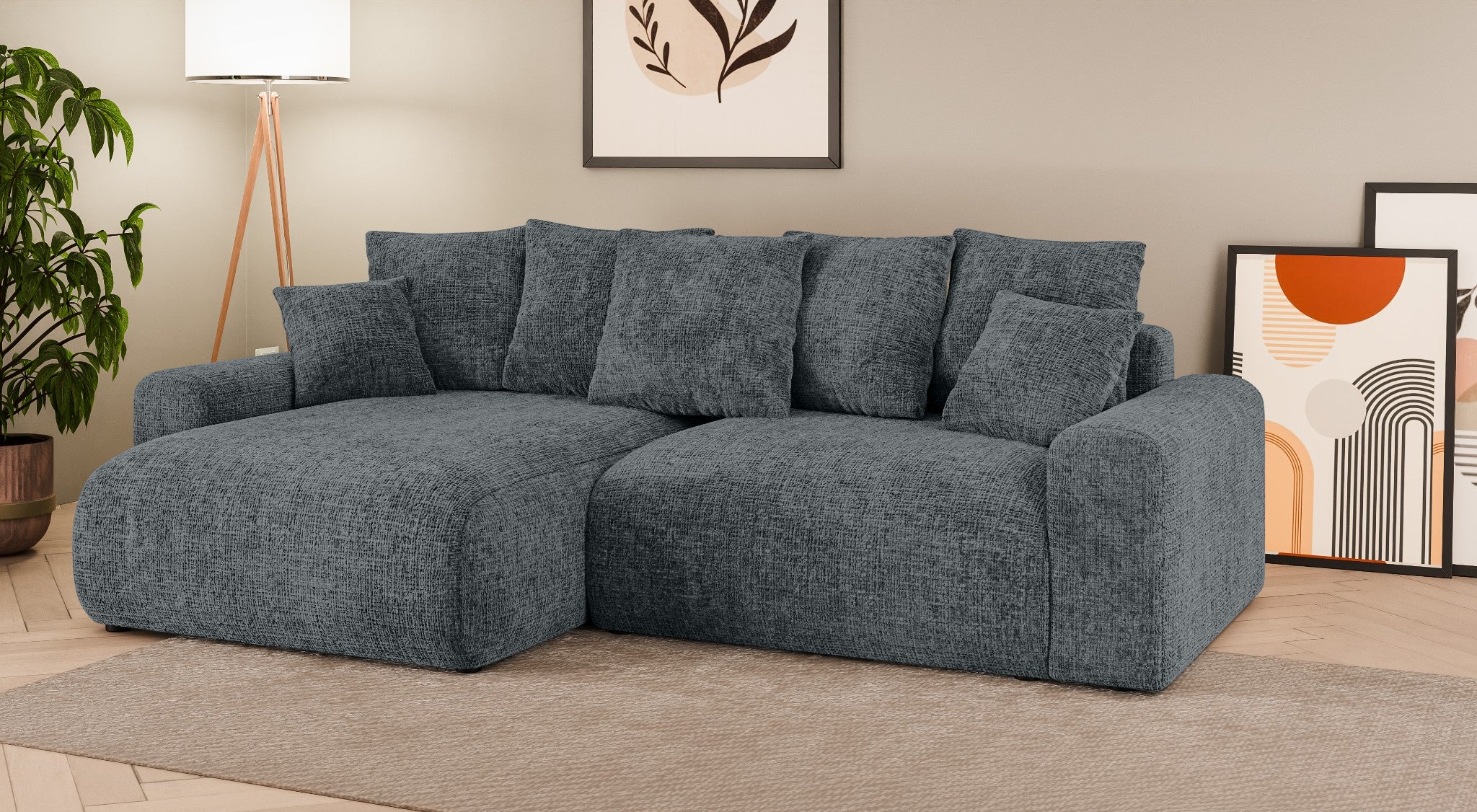 Kampinė sofa  lova LUMINA Small  L Cremona