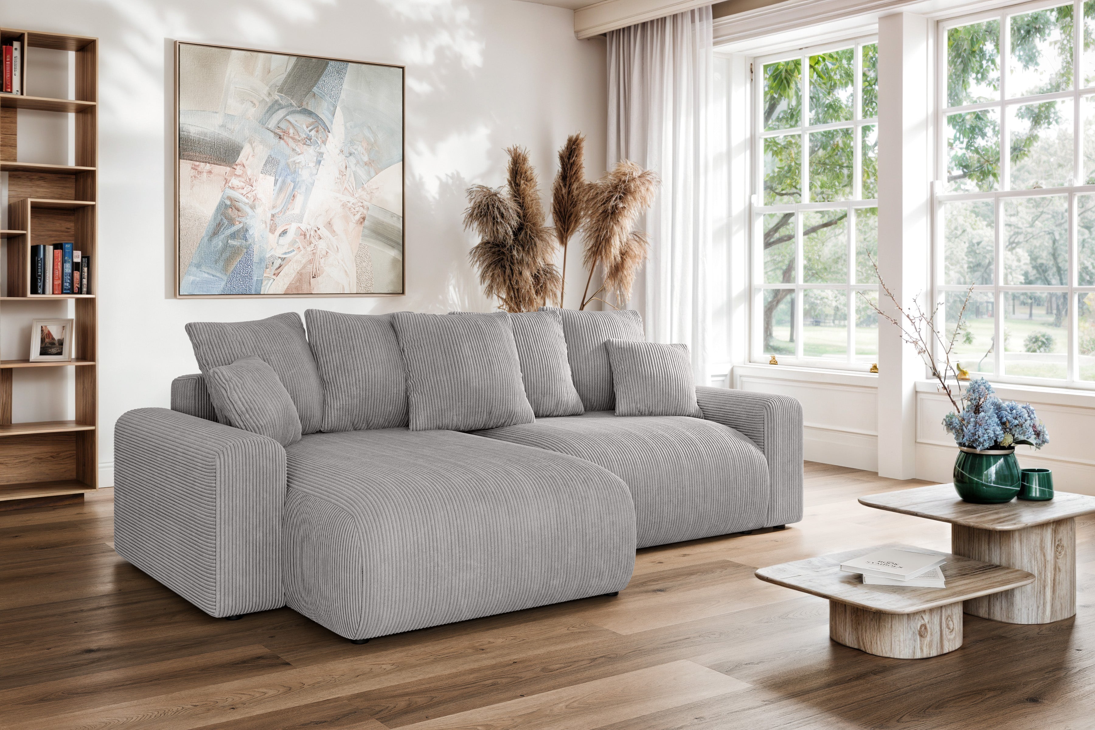 Kampinė sofa lova LUMINA L Small Lincoln