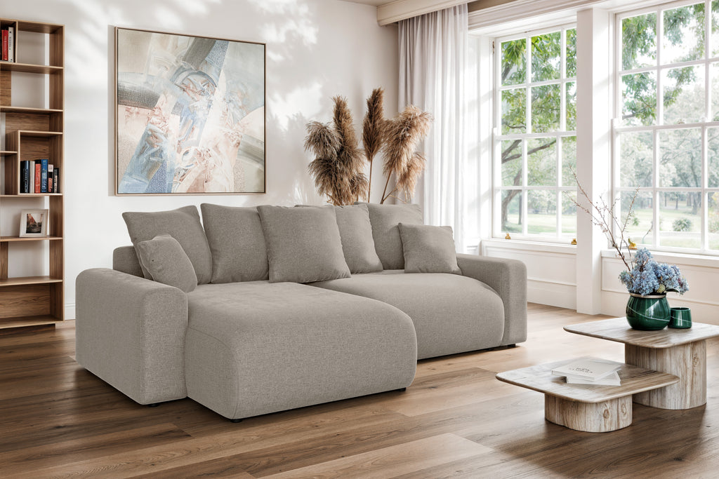 Kampinė sofa lova LUMINA small wind