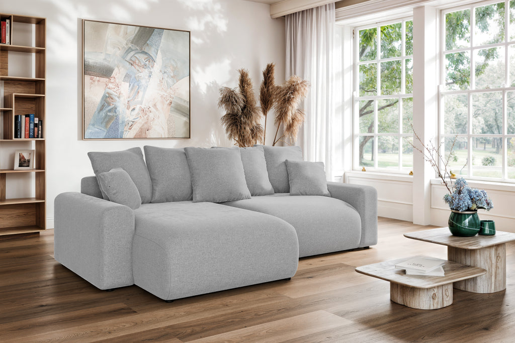 Kampinė sofa lova LUMINA small wind