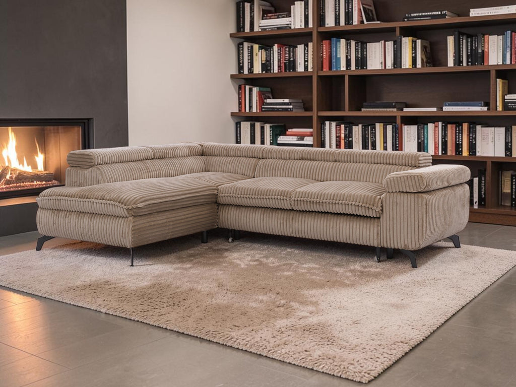 Kampinė miegama sofa MARBEL TILIA