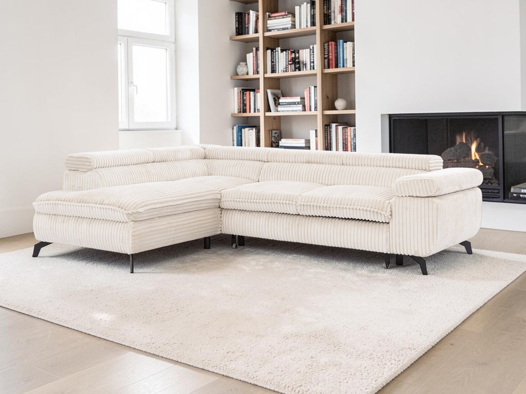 Kampinė miegama sofa MARBEL TILIA
