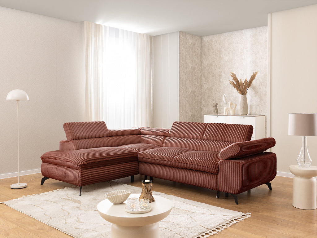 Kampinė miegama sofa MARBEL TILIA
