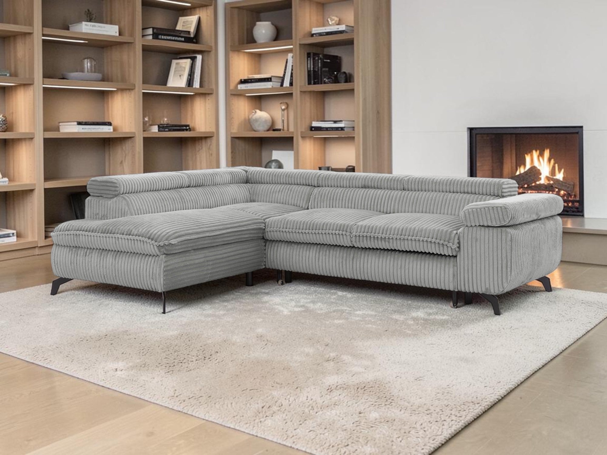 Kampinė miegama sofa MARBEL TILIA