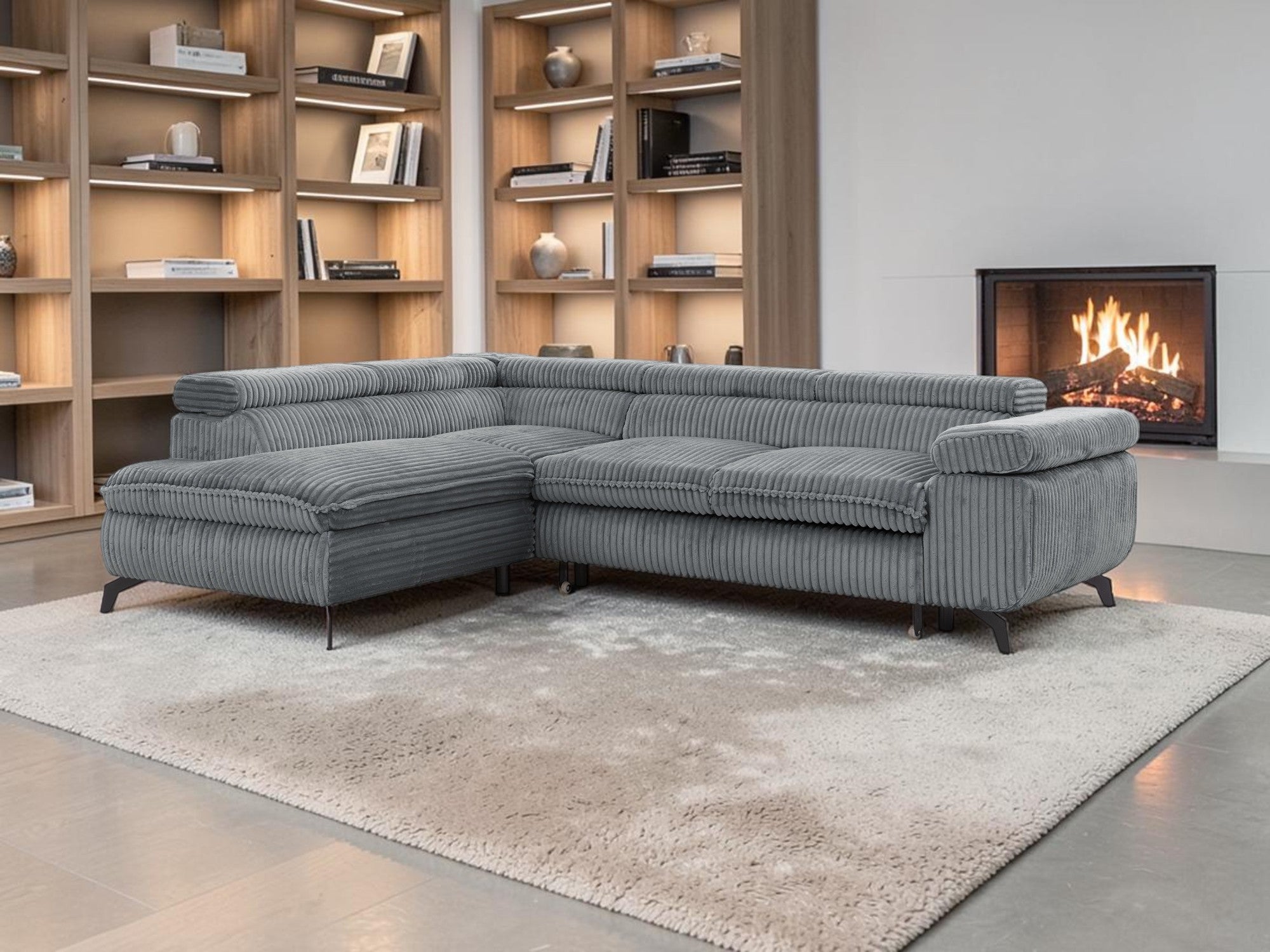 Kampinė miegama sofa MARBEL TILIA