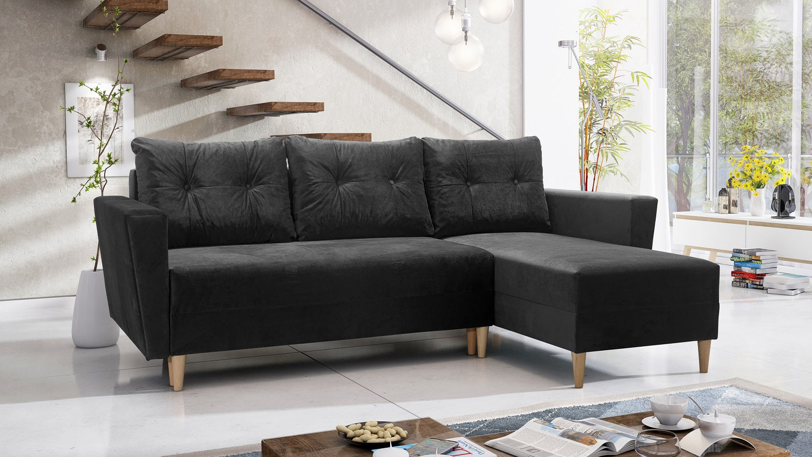 Kampinė Sofa - lova OSLAS